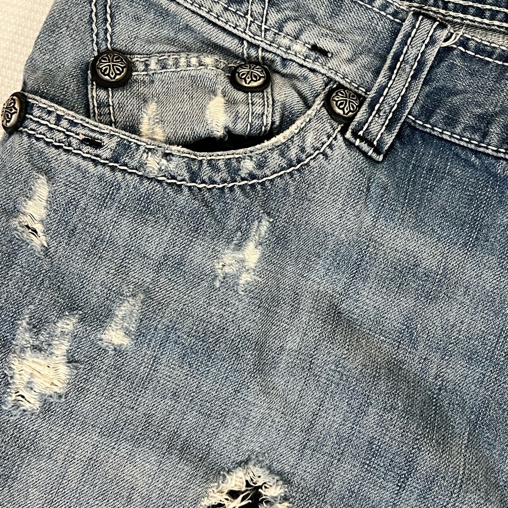Men’s Vintage Affliction Cooper Distressed Rugged & Stylish Jeans - Picture 4 of 10